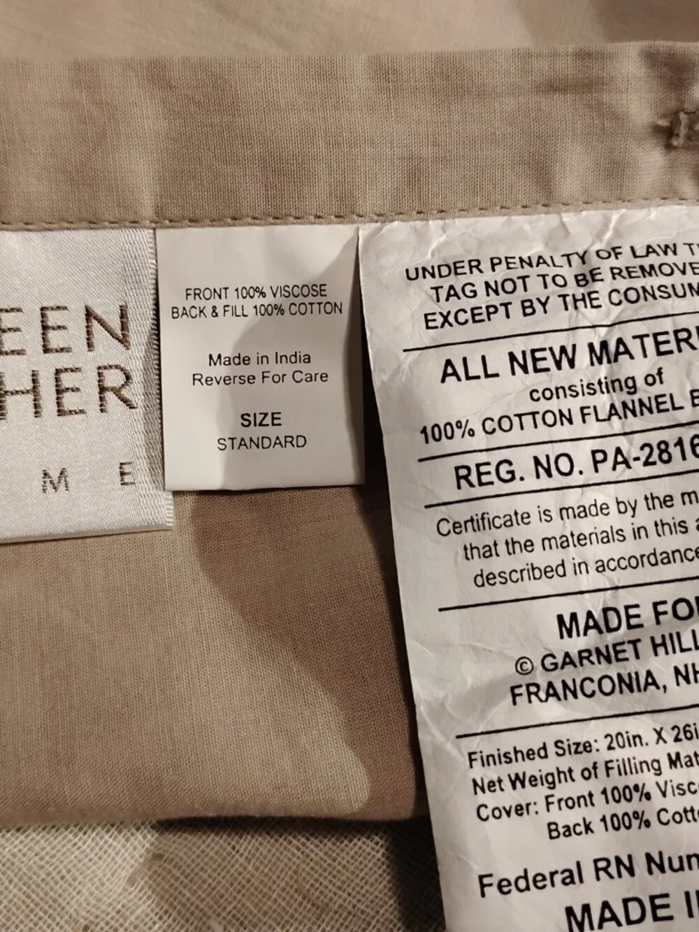 Eileen Fisher Home pillowcases set of 2 new